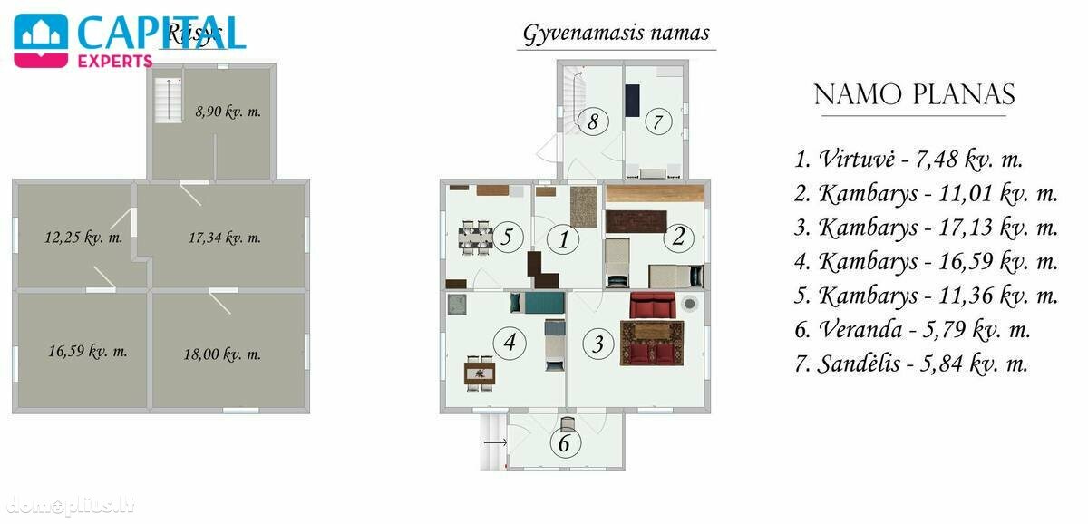 Parduodamas gyvenamasis namas Ukmergės rajono sav., Ukmergėje, Vyšnių g.
