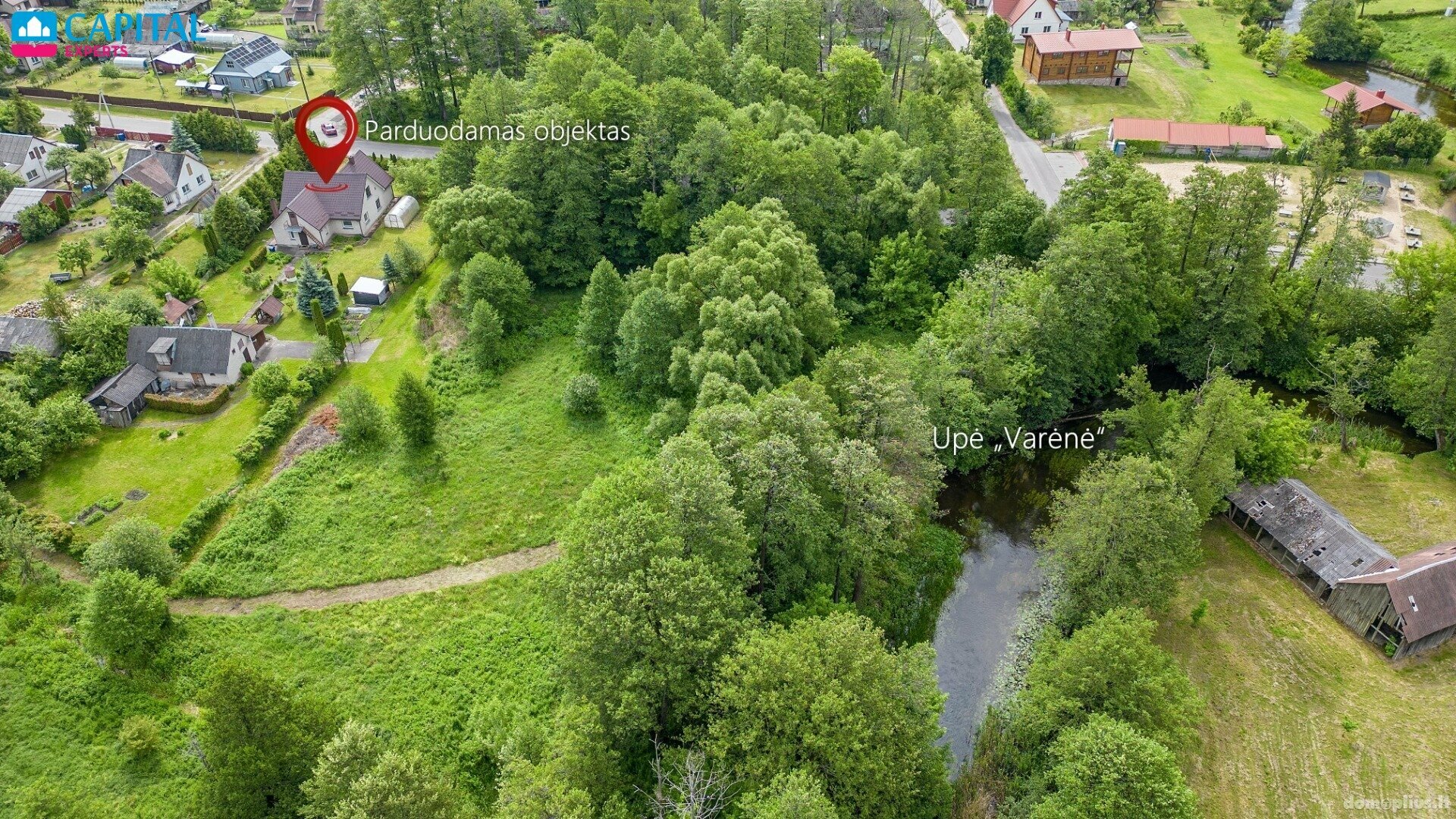 Parduodama gyvenamojo namo dalis Varėnos rajono sav., Senoji Varėna, A. Ryliškio g.