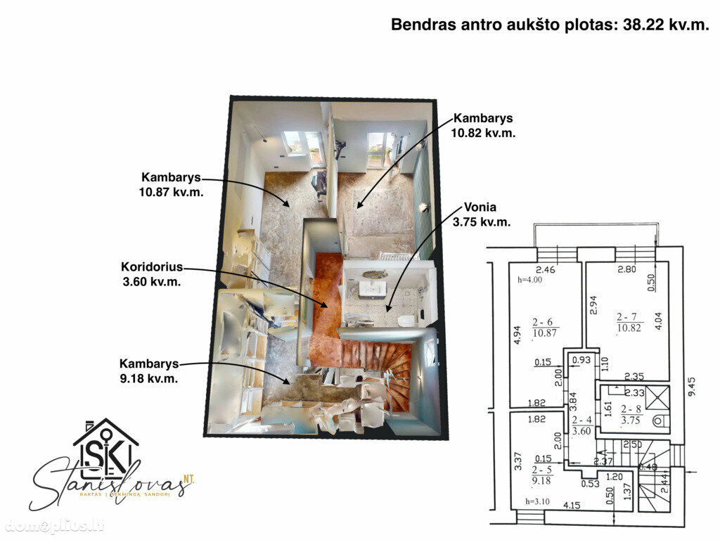 Parduodamas sublokuotas namas Klaipėdos rajono sav., Ginduliuose, Rudens g.