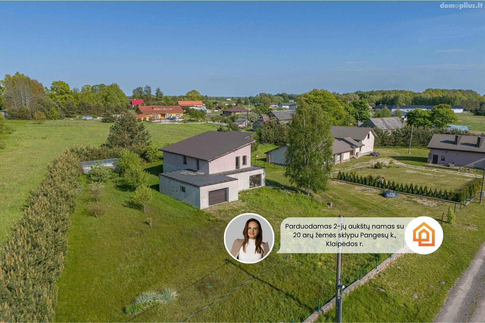Parduodamas gyvenamasis namas Klaipėdos rajono sav., Pangesuose, Drukių g.