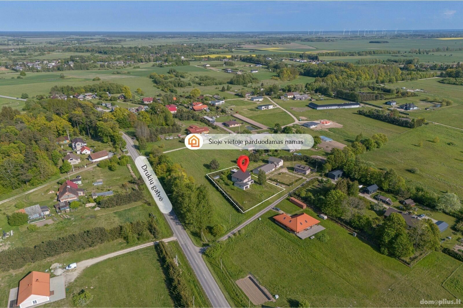 Parduodamas gyvenamasis namas Klaipėdos rajono sav., Pangesuose, Drukių g.