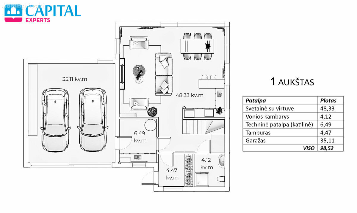 Semi-detached house for sale Vilnius