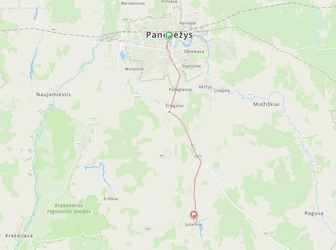 Parduodamas gyvenamasis namas Panevėžio rajono sav., Jotainiuose, Ramygalos g.