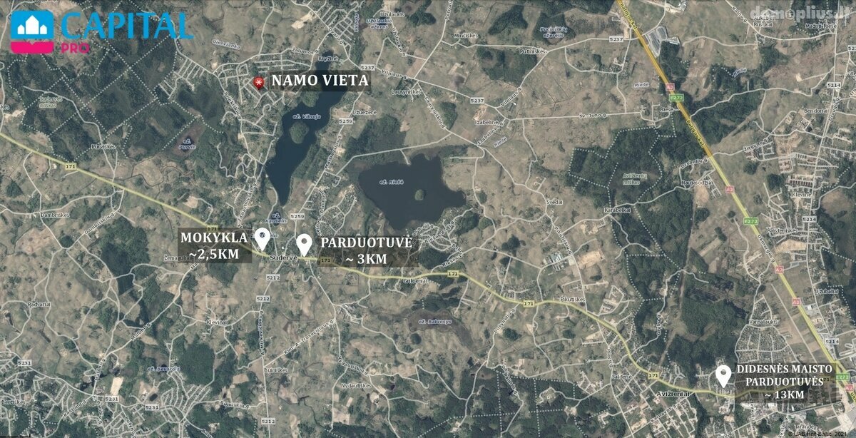 Parduodamas gyvenamasis namas Vilniaus rajono sav., Brinkiškėse