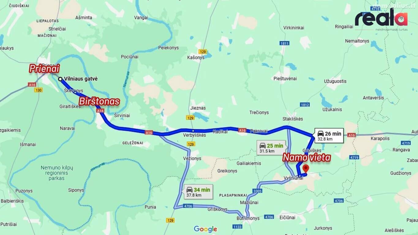 Parduodamas gyvenamasis namas Prienų rajono sav., Želkūnuose