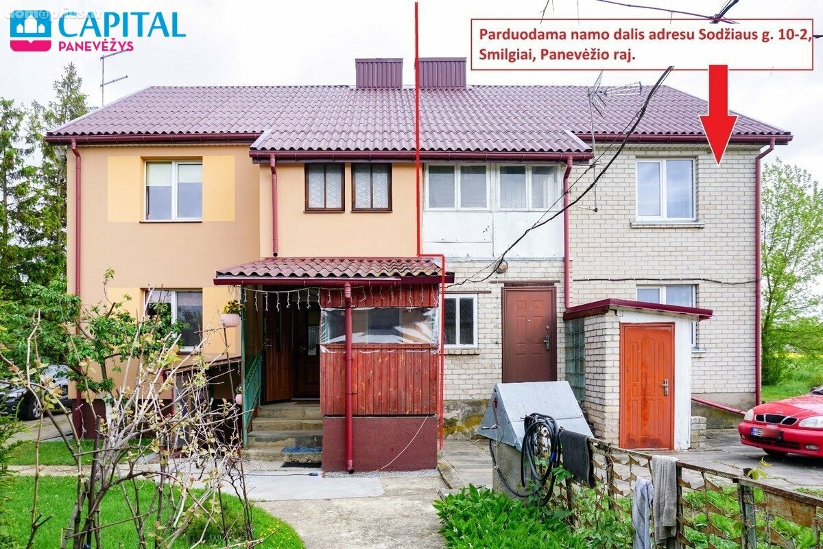 Parduodama gyvenamojo namo dalis Panevėžio rajono sav., Smilgiuose, Sodžiaus g.
