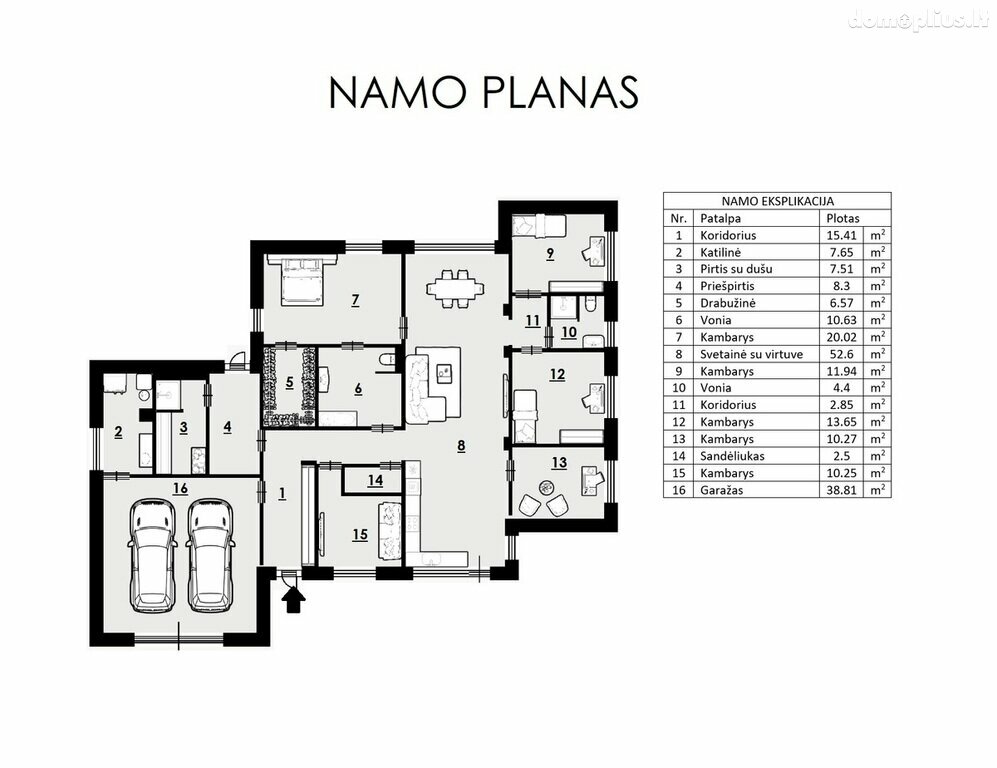 Parduodamas gyvenamasis namas Vilniaus rajono sav., Avižieniuose, Saulės g.
